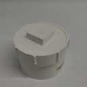 6" PVC Sewer Cleanout Adapter with Plug Pipe Fitting DWV Flush Sewer Cleanout Cap for Drainage Piping System