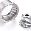 Conical Grinder Upper Lower Burrs Compatible with Breville Sage Barista Express Impress Espresso Touch Coffee Machines BES870/875/876/860-5 star (Pre 1926 PDC) (Stainless steel)