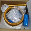 AerWo Balloon Arch Kit 9.35FT & 6FT, Free Bending Half Balloon Arch Stand with Base, Floor Gold Balloon Arch Frame Backdrop for Wedding Birthday Party Baby Shower Yard Lawn Home Christmas Decorations