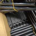 Narrow Shoe Rack 10 Tiers Tall Shoe Rack for Entryway 20 24 Pairs Shoe & Boots Organizer Storage Shelf Durable Black Metal Stackable Shoe Cabinet with Hooks, 17.1D x 11.8W x 78.7H in