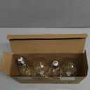 Brightever 4-Pack Vintage LED Edison Bulbs 60W Equivalent, 6W ST58 2700K Warm White Antique LED Filament Bulbs, E26 Medium Base, Clear Glass Style for Home and Commercial, Non-dimmable