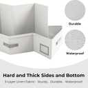 Cupic Cupid Under Bed Storage Containers, Foldable Organizer with Lid for Bedroom, Underbed Storage Box for Blankets, Clothes, Shoes, 2 Pack, Grey