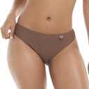 Body Glove Women's Harper Mid-Rise Cheeky Bikini Bottom Swimwear – Ruched Back, Clean-Finish Seams, M
