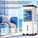 Swamp Cooler, Portable Air Conditioners, Evaporative Cooler 2026 Upgraded Air Cooler, Windowless Portable AC Unit Cooling Fan That Blow Cold Air, Ultra Quiet for Room, Restaurant, Home (creamy)