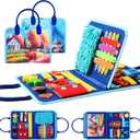 Fidget Blanket for Adults with Dementia, Dementia Activities for Seniors, Alzheimer's Products Multi-Use Busy Sensory Board, Gifts for Him Her Dementia Products for Elderly and Children with Autism
