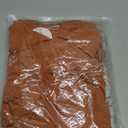 AUXDIO Women Bodycon Long Sleeve Dresses Casual V Neck Ruched Wrap 2026 Spring Fall Party Club Mini Dress Brown Small