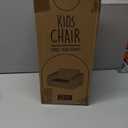 ZICOTO Comfy Kids Chair for Toddler - Stylish 2 in 1 Lounger Made of Memory Foam Easily Unfolds Into a Soft Baby Couch to Nap On - Modern Fold Out Sofa for the Little Ones (Grey)