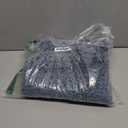 Smiry Luxury Chenille Toilet Rugs U-Shaped 24x20, Soft Absorbent Non-Slip Contour Bathroom Rugs for Toilet, Machine Washable Contoured Bath Mats, Grayish Blue