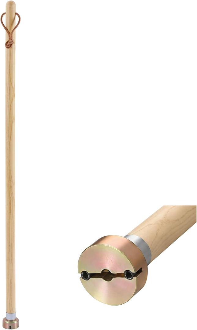 Pelopy 42" Sod Staple Driver Garden Stakes Installer Wood Sod Staple for Landscape Fabric for Erosion Blankets, Turf, and Landscape Fabric