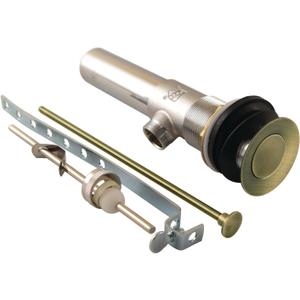 Kingston Brass KB1003 Brass Pop-Up Drain with Overflow, Antique Brass 7.81 x 2.13 x 2.13