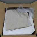 Dimmable Floor Lamp, 1000 Lumens LED Edison Bulb Included, Arc Floor Lamps for Living Room Modern Standing Lamp with Linen Shade, Tall Lamp for Bedroom Office Dining Room- Black