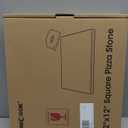 Unicook Pizza Stone for Oven and Grill, 12 inch Square Bread Baking Stone, Cordierite Baking Pan, Thermal Shock Resistant, Making Crispy Crust Pizzas, Bread, Cookie and More