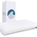 Bluewave Bedding Ultra Slim Gel Memory Foam Pillow for Stomach and Back Sleepers - Thin, Flat Design for Cervical Neck Alignment and Deeper Sleep (2.75-Inches Height, Standard Size)