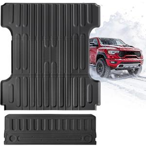 6.4FT Truck Bed Mat& Tailgate Mat for Dodge Ram, Bed Liner for Trucks