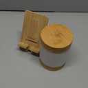 Bamboo Ultrasonic Mini Humidifier, 400ml Quiet Desktop Humidifier with Dual LED Night Light, USB-C Powered, Auto Shut-Off, Portable Small Room Air Moisturizer for Bedroom, Desk, Office & Travel