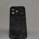 For iPhone 17 Pro Case 6.3 Inch 2025, Aesthetic Rose Floral Goth Phone Case for Women Girls Men, Slim Silicone Protective Phone Cover for iPhone 17 Pro, Black Flower