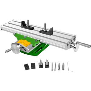 Mini Milling Machine Worktable 13 Inch Compound Slide Table Multifunction Drilling Press Working Table for Bench Drill Adjustme X-Y (B)