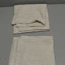 Mecatny Corduroy Decorative Throw Pillow Covers 20x20 Set of 2 for Sofa Living Room, Soft Neutral Boho Couch Pillow Covers for Home Decor, Cream White