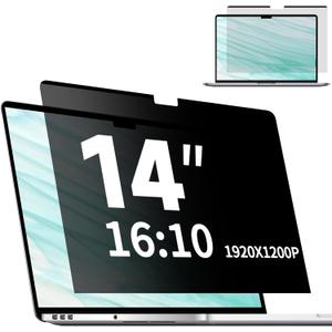 Magnetic Laptop Privacy Screen 14 Inch 16:10, Removable Matte Anti Glare Blue Light Filter - Computer Privacy Shield Not for 14" 16:9 Laptop