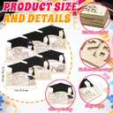 Sanwuta 6 Pcs Class of 2026 Graduation Money Holder Wooden Graduation Money Envelope Box DIY Congrats Grad Wood Card Cash Holder Decor for 2026 Senior College High School Grads Party Favor