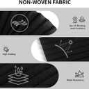 Light Filtering Temporary Blinds Cordless Shades Fabric Pleated Fabric Paper Curtains Easy to Cut and Install, White, 35" W x 59" H