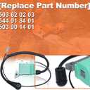 Ignition Coil Module w/Wire for Husqvarna K650 K700 K850 K950 K1200 K1250 Partner 3120 3120XP Cut Off Saw # 503 62 02 03