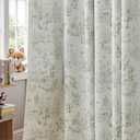 Jinchan Blackout Nursery Curtains 72 Inches Long, Bunny Woodland Toile Easter Decor Curtain Sage Green Animal Printed Drapes for Bedroom Spring Decoration Farmhouse Window Drape 2 Panels