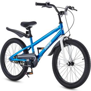 RoyalBaby Kids Bike EZ Balance to Pedal Dual Handbrake Toddlers Boys Girls Bicycle 12-20 Inch for Age 3-10 Years (Blue)