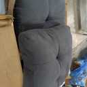 JUMMICO Sofa Bed, Sleeper Pull Out Couch with Reversible Storage Chaise, Convertible L Shaped Sectional Couches for Living Room, Apartment (Linen Fabric, Dark Grey)