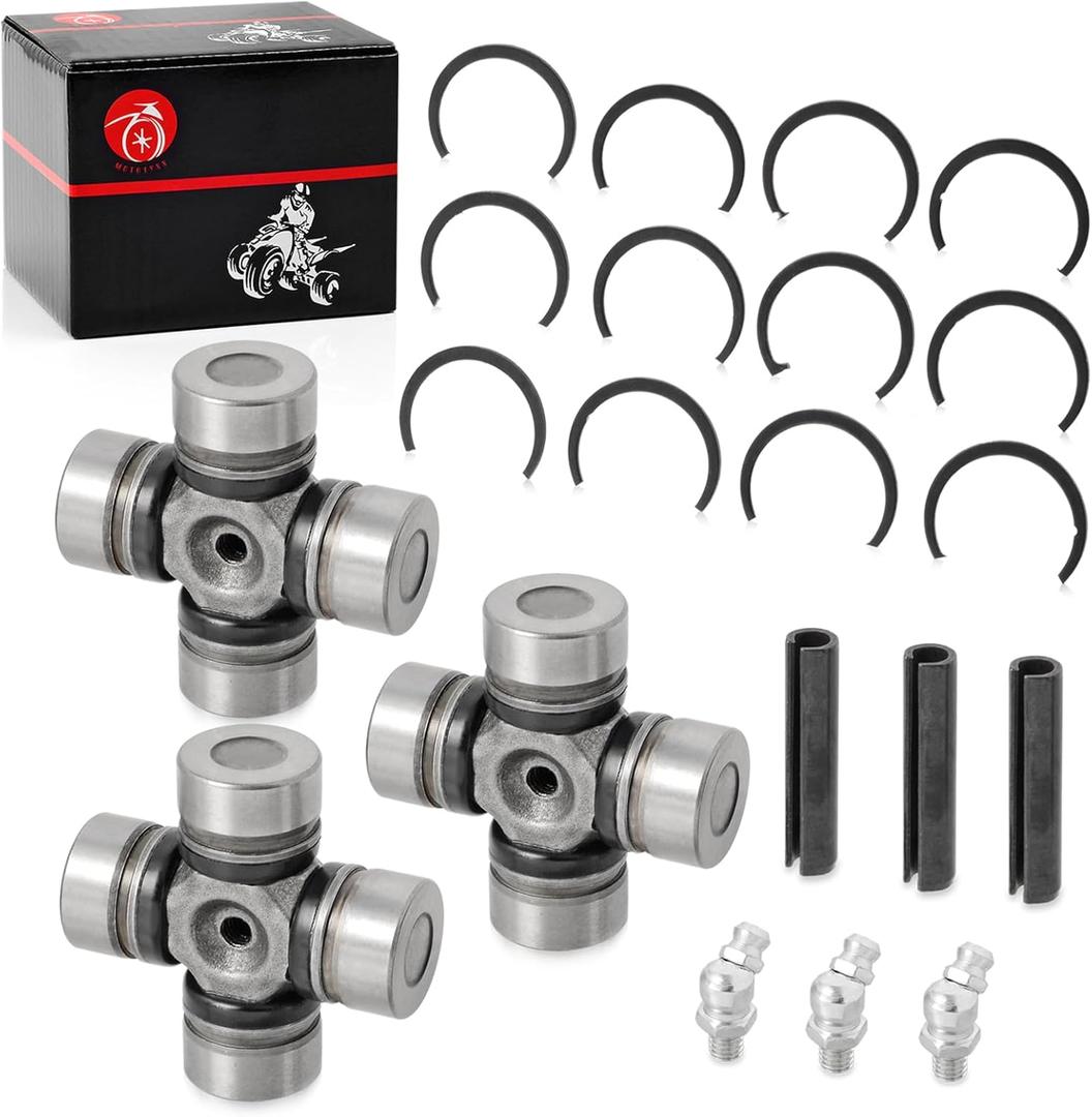 3PCS Front & Rear Prop Shaft U-Joint For Polaris General 1000 Ranger 1000 diesel RZR 900 1000 2011-2023 OEM 2202015 2203703 3235616 3235500 3260104
