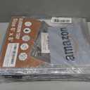 RAINDEWAY 6x8 Feet Tarps Heavy Duty Waterproof,10Mil Thick Multipurpose Poly Small Tarp Cover with Metal Grommets and Reinforced Edges,Silver/Brown Tarp