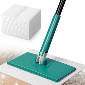 Sweeper Mop for Floor Cleaning Pet Hair Removal, Disposable Dust Dry Mop with Mops Refills Cloths for for Cat Dog Hair Remover Hardwood Wall Floor Cleaning, Compatible with Swiffer Refills Cloths