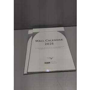 2 x Wall Calendar 2026, 12 Months, 17" x 12" Large Wall Calendar 2026 with Hanger, Thick Paper and Spiral Binding, Vintage Arch Design.