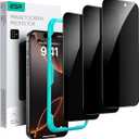 ESR 3 Pack for iPhone 16 Pro Max Privacy Screen Protector, Anti-spy Tempered-Glass Privacy Screen Protector with Easy Installation Tool, Micro-Curved Edges, Case Friendly