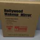 Small Desk Mirror with Lights, Lighted Makeup Mirror with Light, Portable Tabletop Make Up Mirror for Desk, Vanity Mirror with Lights,Smart Touch Control, Dual Power Supply, 360Rotation (11"L x 9"W, White)