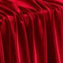 KKJIAF Red Stretch Velvet Fabric 60 Inch Wide, Yard Soft Stretchy Fabric for Sewing Clothes, Apparel, Costume, Crafts - 90% Polyester 10% Spandex, 4 Pack