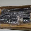 4PCS Adjustable Square Table Leg (24-40inch)Metal Desk Legs, Home Office DIY Furniture Leg Set for Tables, DIY desks, Counter Tops, Kitchen Tables,Office Desk (Black)