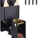 2-Way Heavy Duty Farm Gate Latch - Lockable Fence Gate Latch for Metal Tube Gates, Livestock Cattle, Horse Corrals, Ranches, Pastures, Pet Cages & Fences (Screws & Instructions Included)