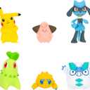 Pokmon Battle Figure 6 Pack - Features 2-Inch Pikachu, Joltik, Galarian Darumaka, Riolu, Chikorita and Cleffa Battle Figures