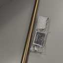 Ivilon Drapery Window Curtain Rod - End Cap Style Design 1 Inch Pole. 48 to 86 Inch Color Warm Gold