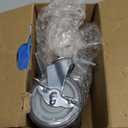 Finnhomy Caster Wheels 3 Inch Set of 4 Heavy Duty Threaded Stem Casters 5/16"-18x1-1/2 Swivel Rubber Industrial Castors Locking Wheels for Wire Shelving/Furniture/Carts Load Bearing 720 Lbs Gray