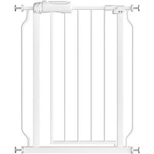 Fairy Baby Narrow Baby Gate 27 Inch to 29 Inch Wide, Small Auto Close Walk Through Safety Gates Pressure Mounted for Stairs Doorways Kids or Pets,White