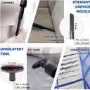 1.25 Inch Vacuum Brush Attachment Kit Compatible with Vacuum Cleaners Using 1-1/4'' Accessories - 1.25 Inch Shop Vac Accessories: Horse Hair Dust Brush, Vacuum Extension Wand and More (10 Pack)