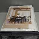 Beige White Pinch Pleated Linen Curtains 92 Inches Long 2 Panels for Living Room Bedroom Memory Training Shaped Semi Sheer Pleat Drapes with Hooks Rings Light Filtering Window Curtain 40x92