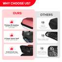 MOCADIA Carrying Case for Switch 2 ,Travel case for Nintendo Switch 2 (2025) NS2 Carrying Case Game Protector Hard Shell Bag with 24 Game and Host Card Slots & Accessories Storage Bag (Red White)