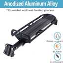 Rear Bike Rack,Bike Cargo Rack,Aluminum Alloy,Large Size Reflective,Retractable,Universal