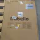 BABELIO 36" Tall Narrow Baby Gate, 26-28.5" Auto-Close Metal Pet Gate for Small Stairs/Doorways/Hallways, NO Drilling Pressure Mounted for Child and Pets, NO Extensions, Black