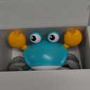 control future Crawling Crab Baby Toy - Infant Tummy Time Toys 3 4 5 6 7 8 9 10 11 12 Babies Boy 3-6 6-12 Learning Crawl 9-12 12-18 Walking Toddler 36 Months Old Music Development 1st Birthday Gifts (Green)