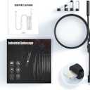 Plug & View Inspection Cam with 5M Bendable Cable and Swappable Tool Tips,2.0MP HD Camera, Capturing Exactly,IP67 Waterproof, for iPhone/Android