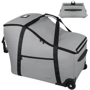 Car Seat Bags for Air Travel Fit Chicco Keyfit 35 and Anti-rebound Bar Base, Fit Doona Car Seat Stroller and Base, Nuna Pipa Travel Bag, Infant Car Seat Bag, Doona Travel Bag (Grey)